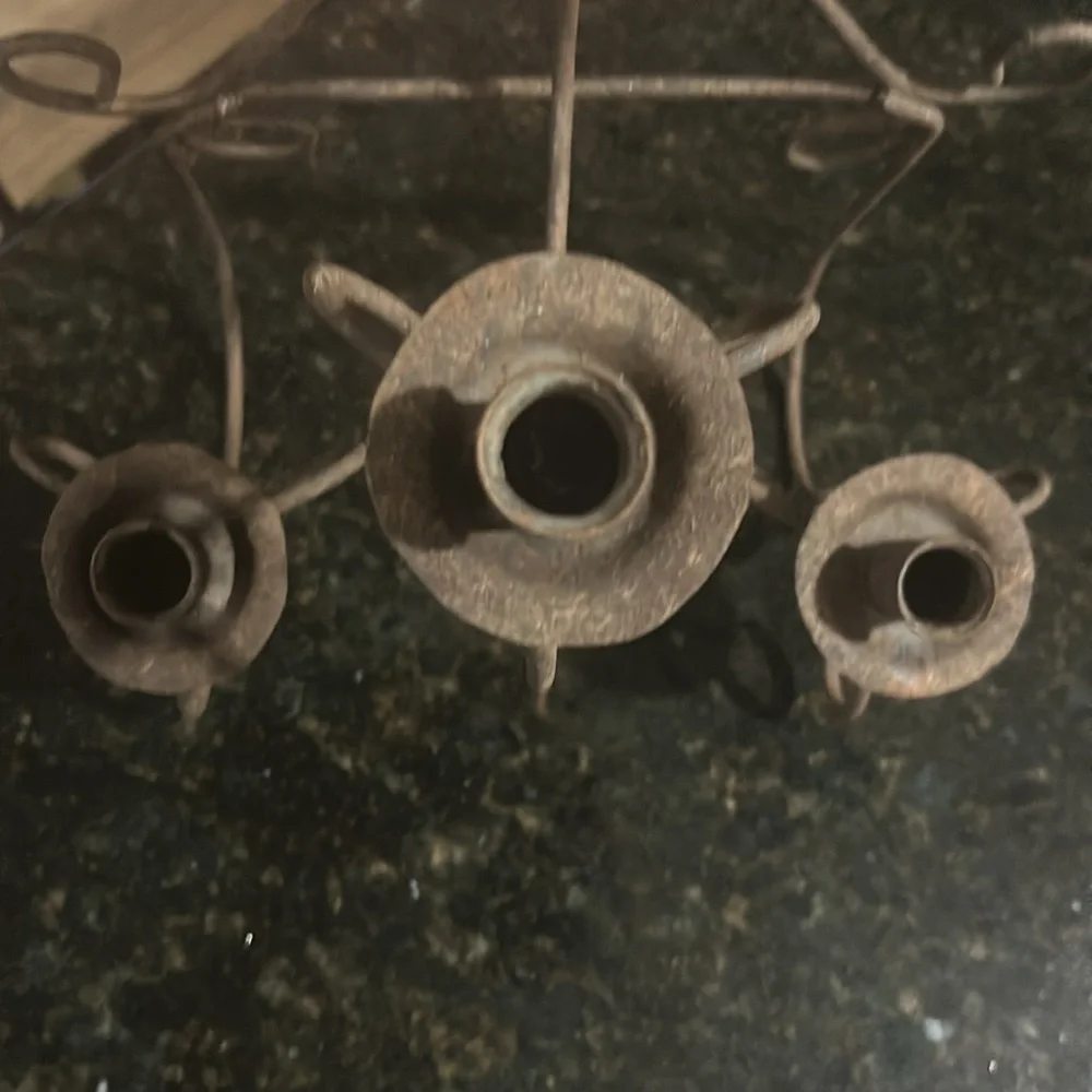 Brown rusted Wall Candle Holder